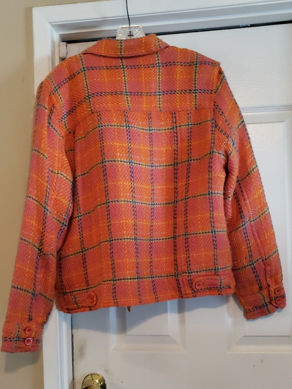 Plaid Button-Up Jacket - Picture 14 of 15